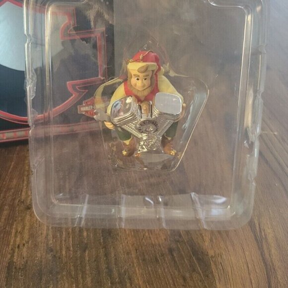 Harley Davidson Collection Christmas Elf Engine Ornament 1999 HD Holiday - Picture 4 of 7